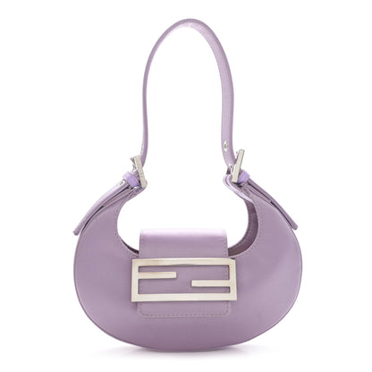 Fendi Silk Satin Mini Cookie Hobo Bag Lilla 1 of 11