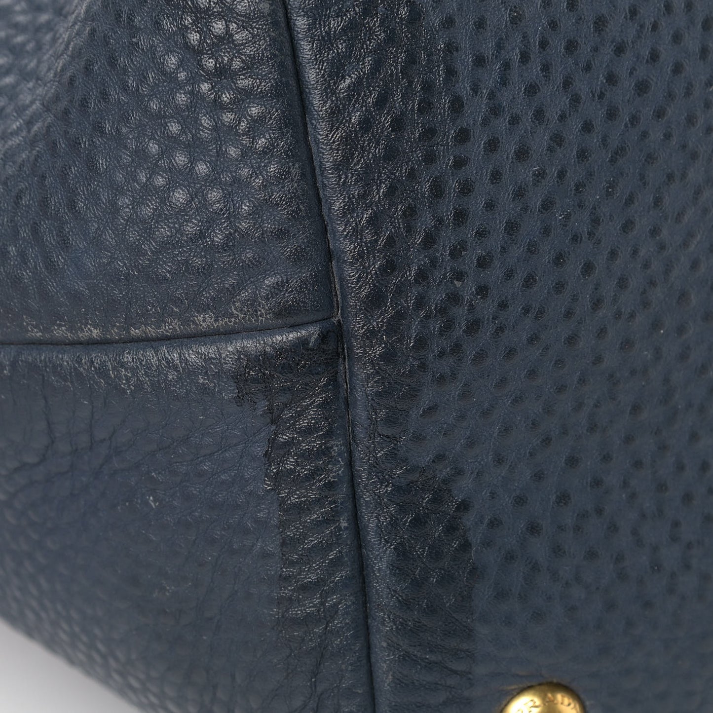 Vitello Daino Shoulder Bag Bluette