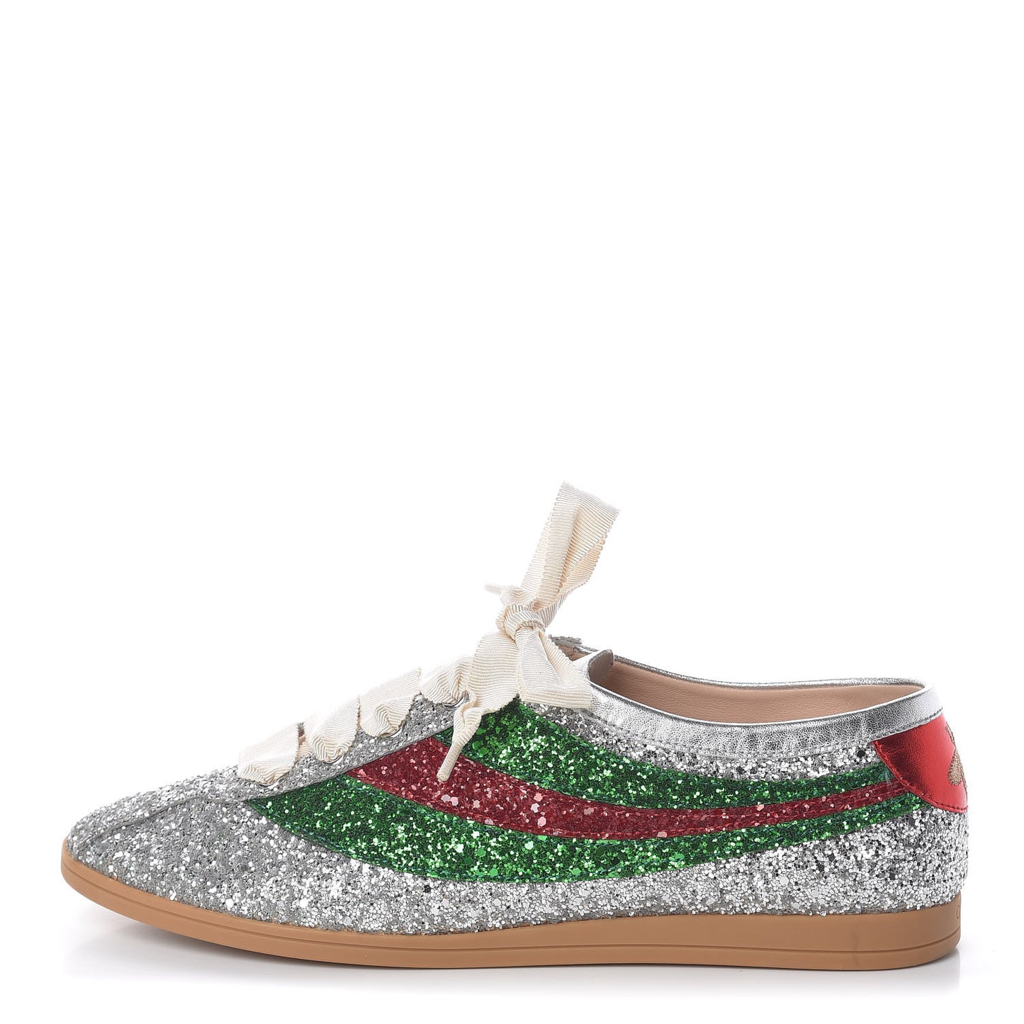 Glitter Fabric Web Mens Falacer Sneakers 7 Silver