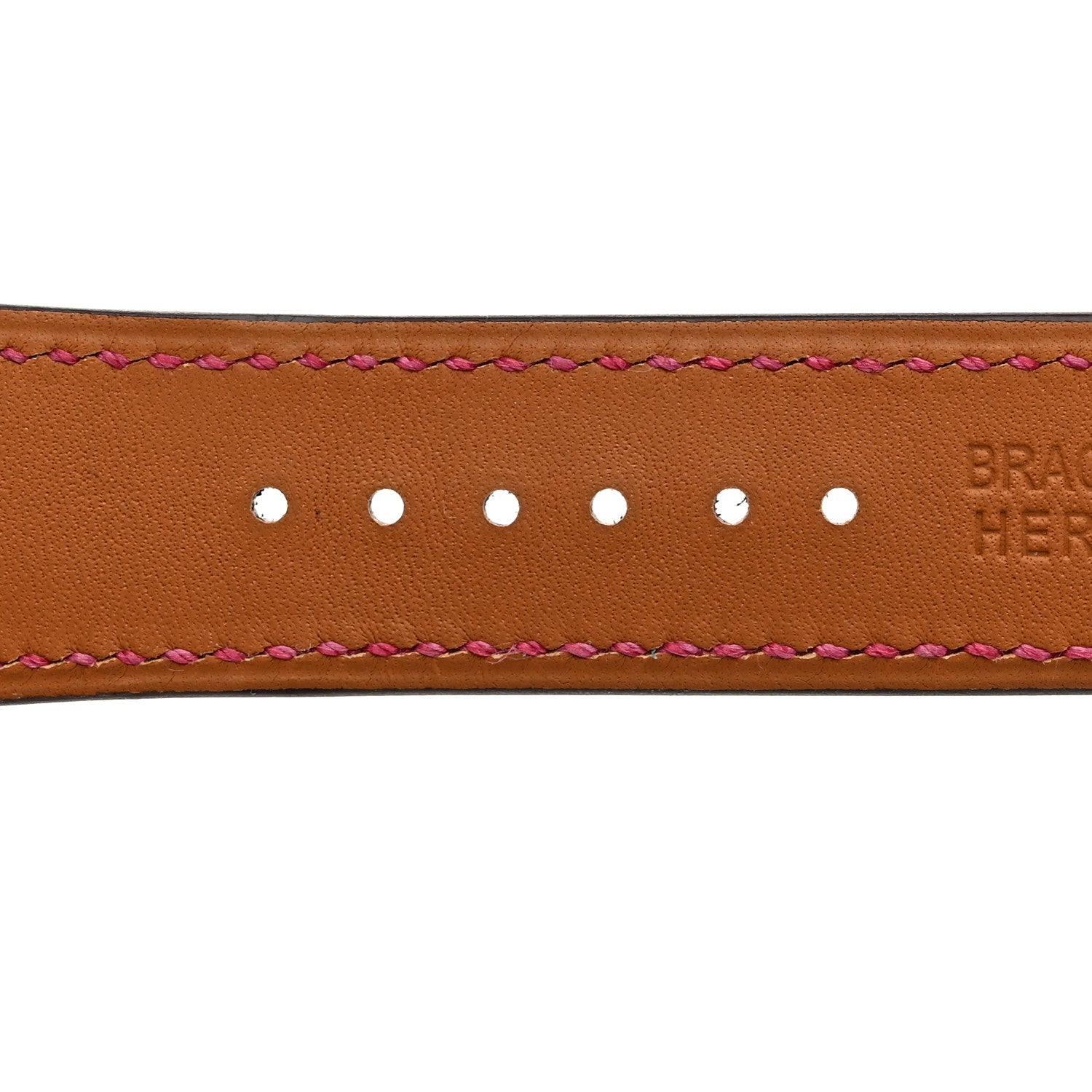 Hermes Matte Alligator Heure H Hour Watch 30mm Strap Fuchsia 6 of 7