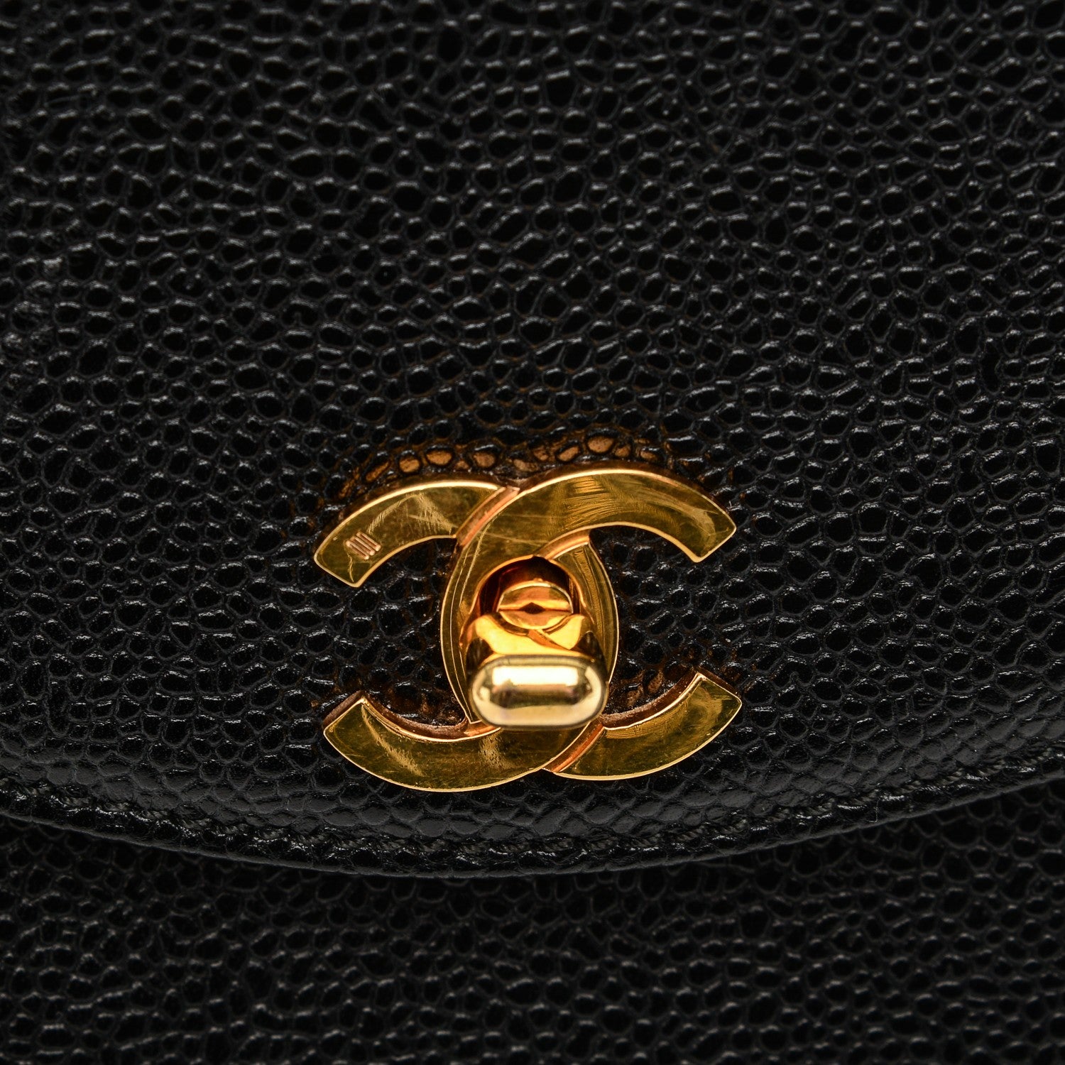 Chanel Caviar Flap Shoulder Bag Black 6 of 9