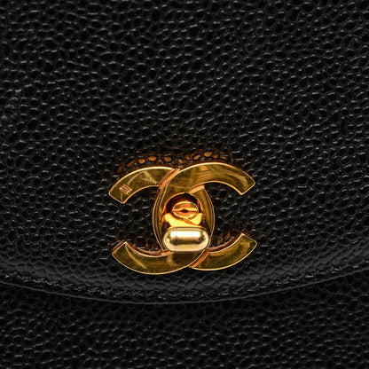 Chanel Caviar Flap Shoulder Bag Black 6 of 9