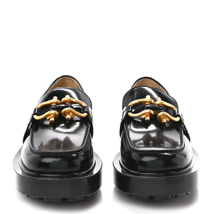 Bottega Veneta Glossy Calfskin Monsieur Loafers 36 Black 2 of 7