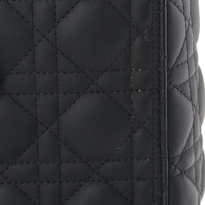 Christian Dior Ultra Matte Calfskin Cannage Large Lady Dior Black 13 of 15