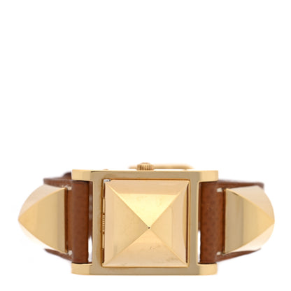 Hermes Stainless Steel Epsom 23mm Medor Quartz Watch Gold Gold 2 of 6