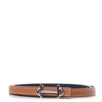 Hermes Swift Epsom 13mm Gamma Belt 75 Black Gold 1 of 7