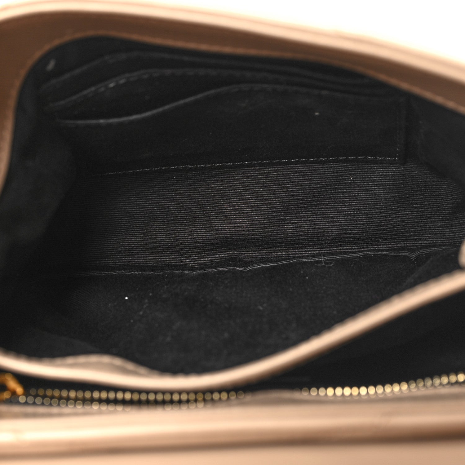 Saint Laurent Calfskin Y Quilted Monogram Toy Loulou Crossbody Bag Dark Beige 5 of 11