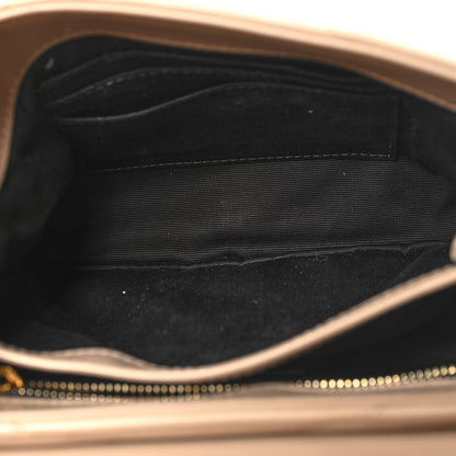 Saint Laurent Calfskin Y Quilted Monogram Toy Loulou Crossbody Bag Dark Beige 5 of 11