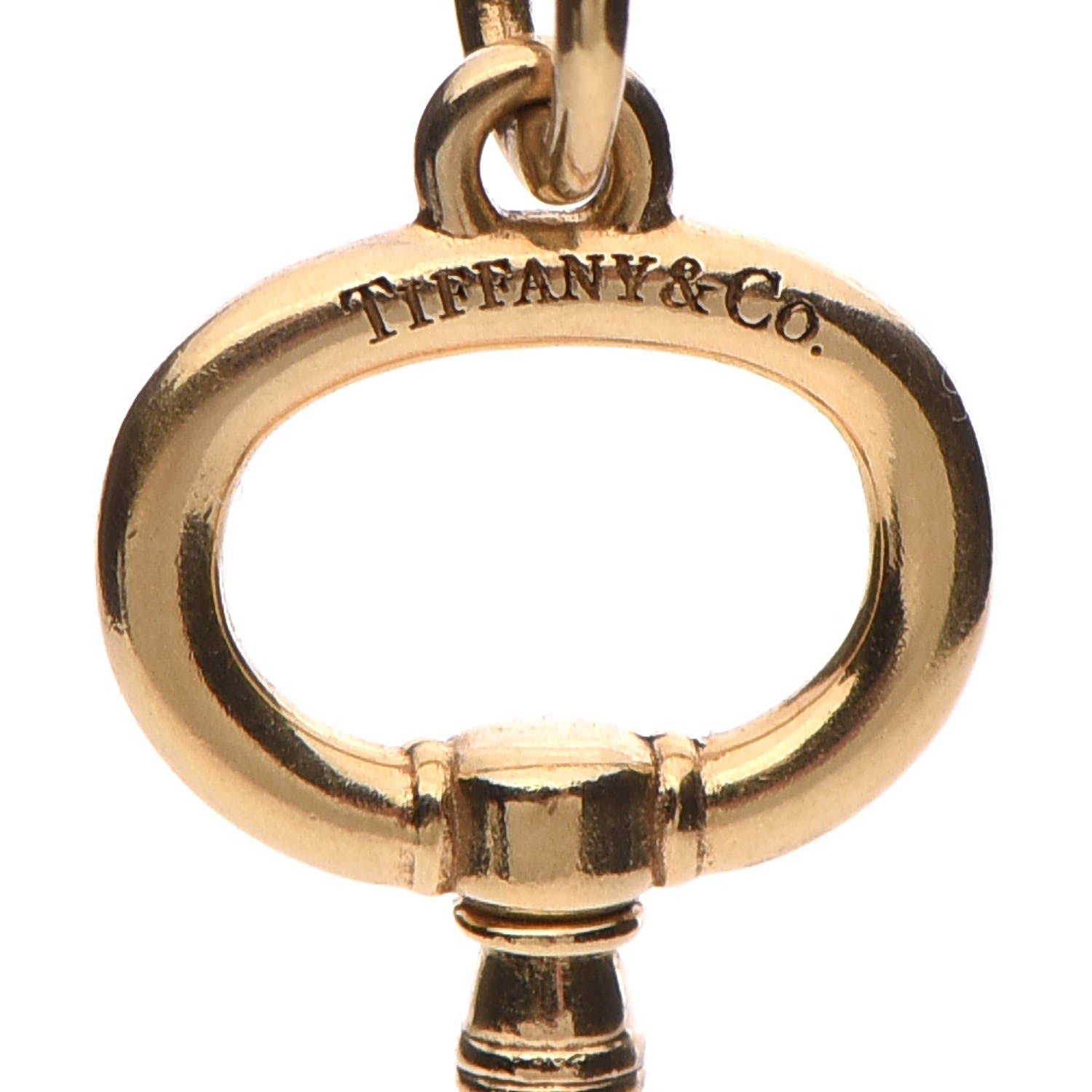 Tiffany 18K Yellow Gold Key Pendant 3 of 4