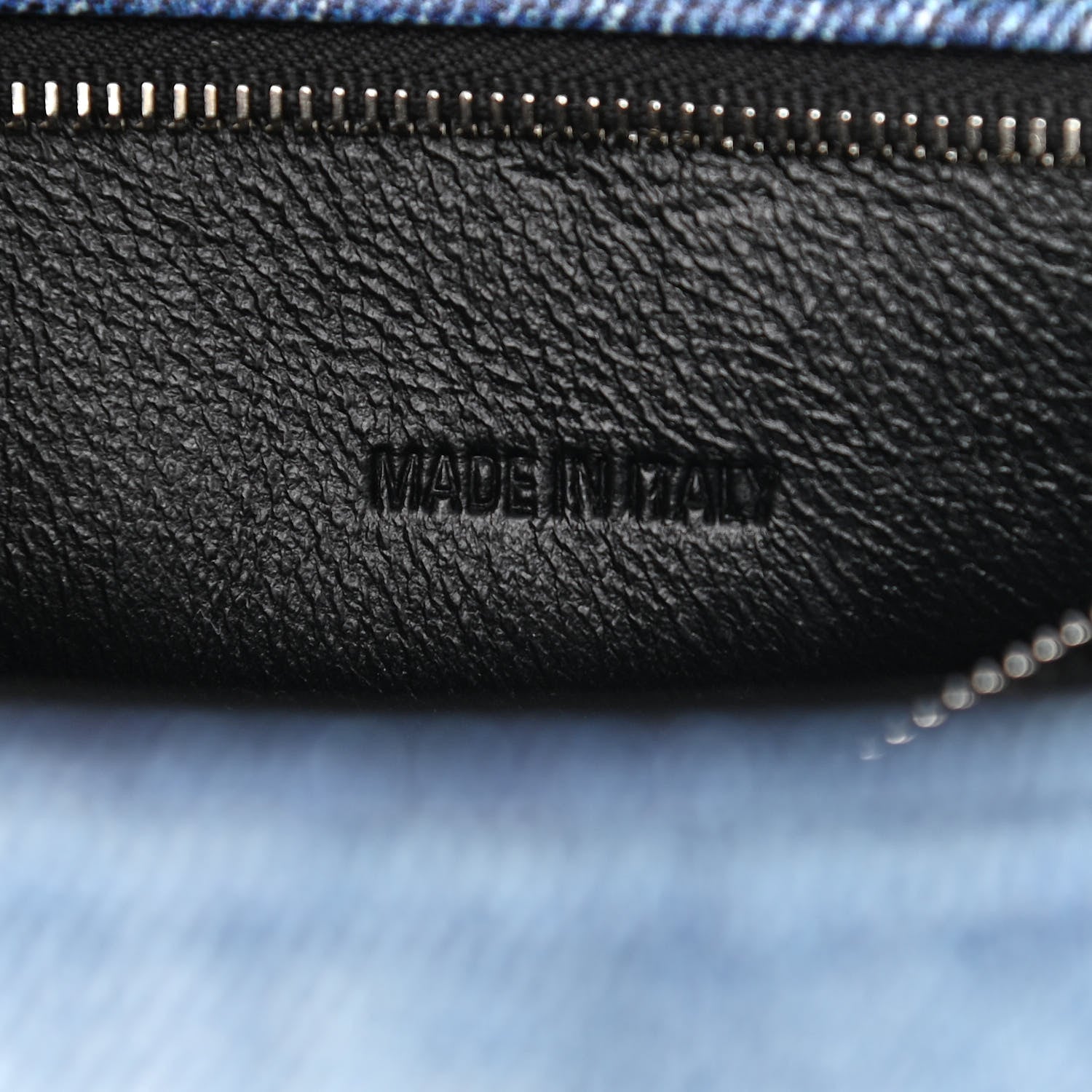 Balenciaga Nappa Denim Printed Small Hourglass Top Handle Bag Denim Blue 7 of 11