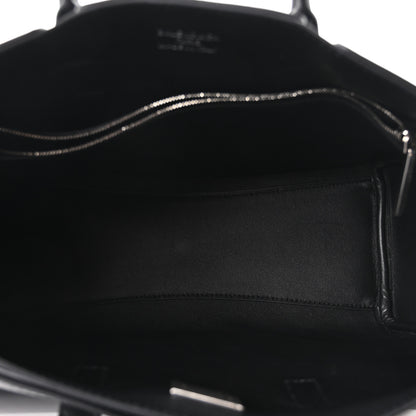 Balenciaga Smooth Calfskin Small Bel Air Carry All Bag Black 5 of 9