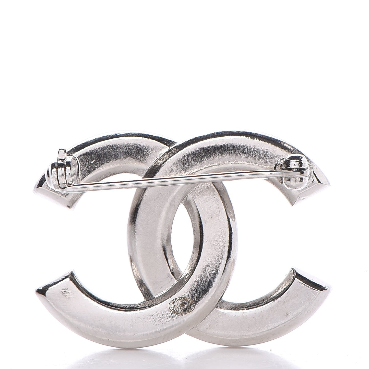 Crystal CC Brooch Silver