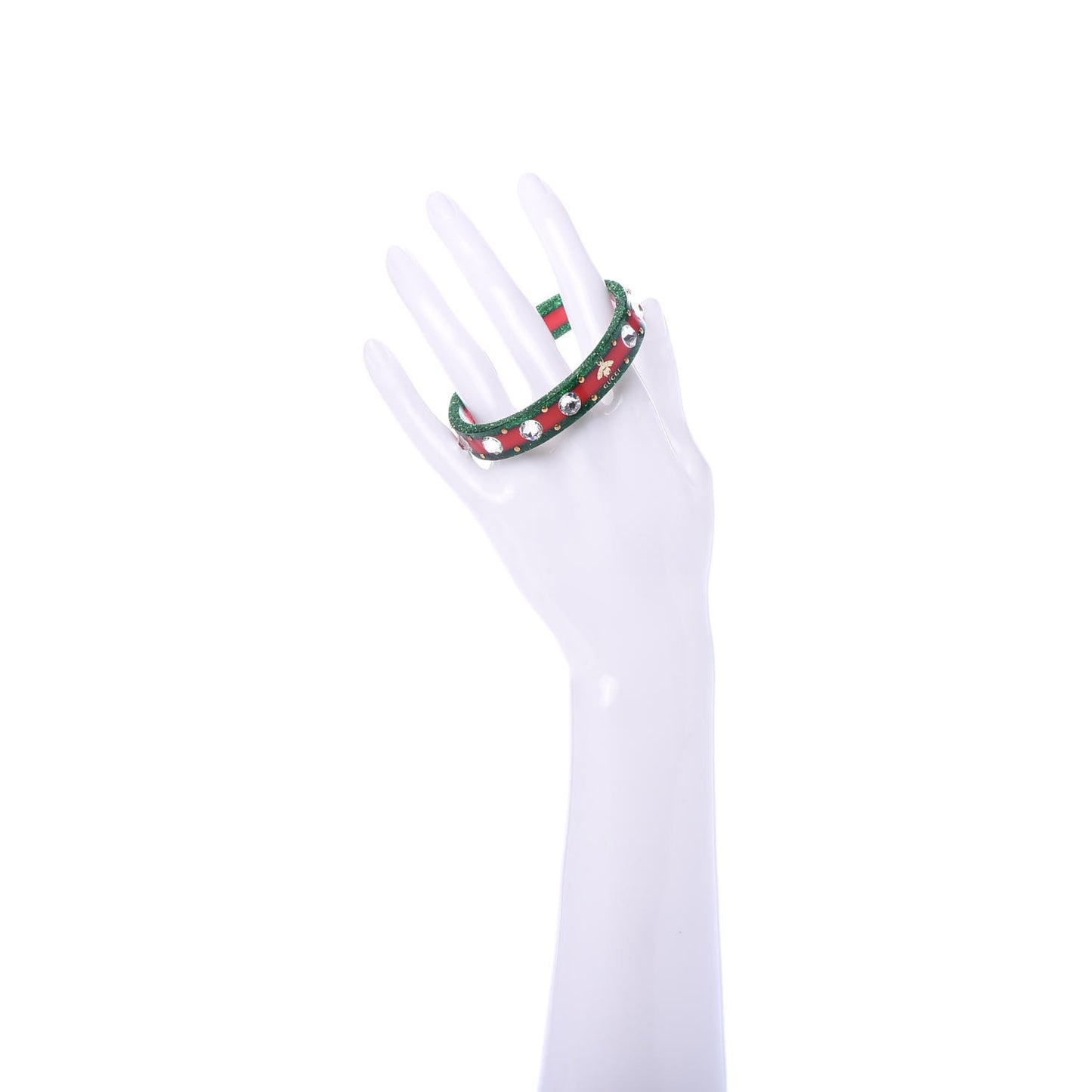 Crystal Web Cuff 18 Green Red