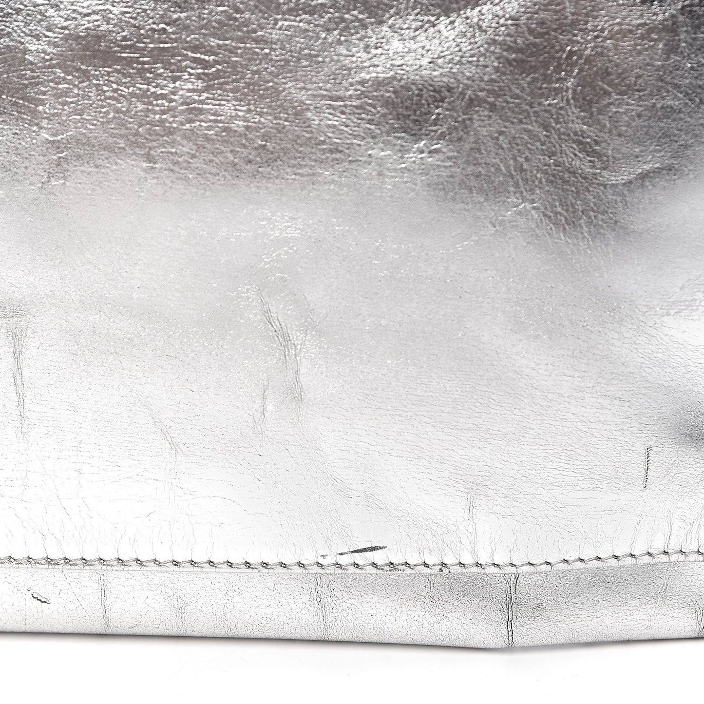 Metallic Calfskin Motocross Classic Hardware Bowling MM Silver Hardware