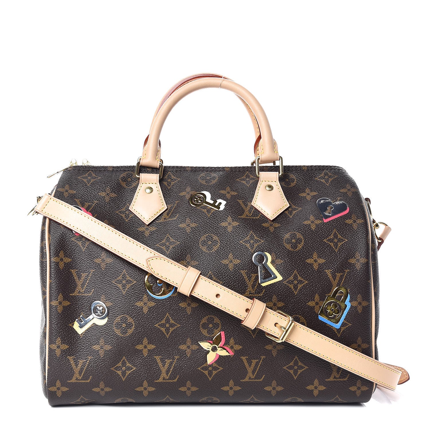 Louis Vuitton Monogram Love Lock Speedy Bandouliere 30 1 of 10
