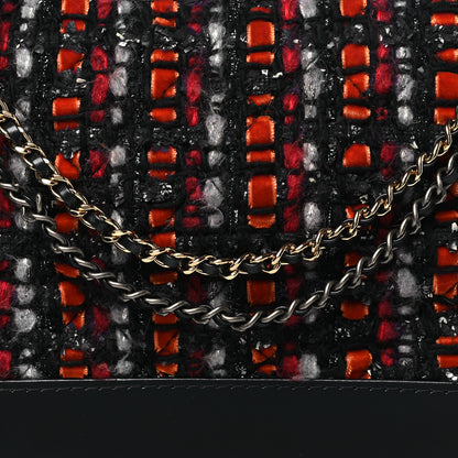 Chanel Tweed Calfskin Medium Gabrielle Hobo Black Red Blue 8 of 11