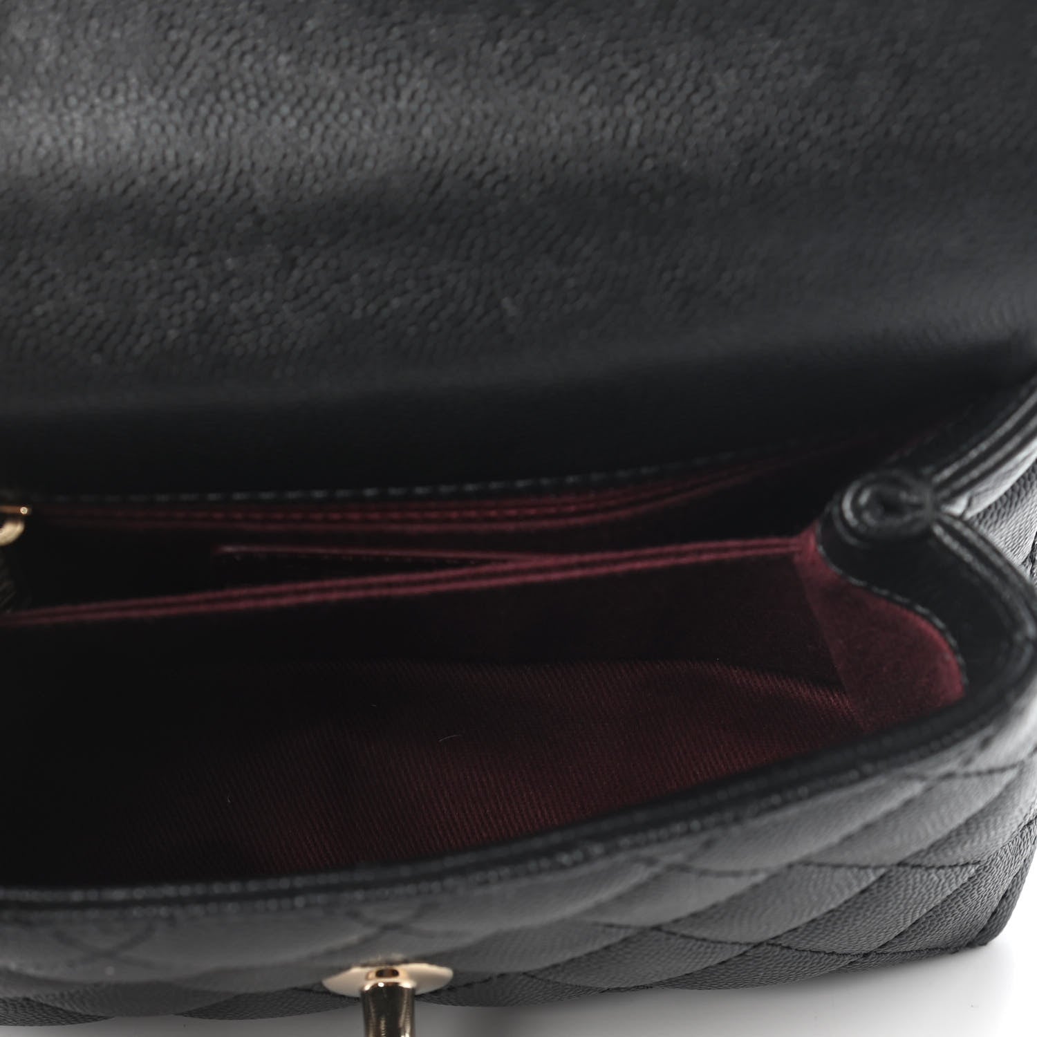 Chanel Caviar Quilted Extra Mini Coco Handle Flap Black 7 of 9