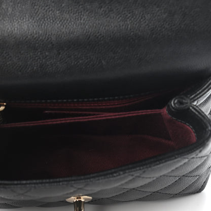 Chanel Caviar Quilted Extra Mini Coco Handle Flap Black 7 of 9