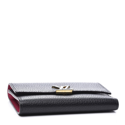 Louis Vuitton Taurillon Capucines Compact Wallet Black 3 of 10
