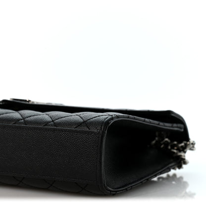 Saint Laurent Grain De Poudre Textured Mixed Matelasse Triquilt Medium Monogram Satchel Black 10 of 13
