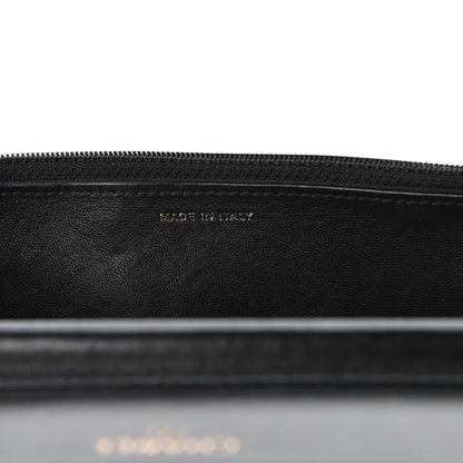 Chanel Lambskin Quilted Chain Around Wallet On Chain WOC Black 9 of 12