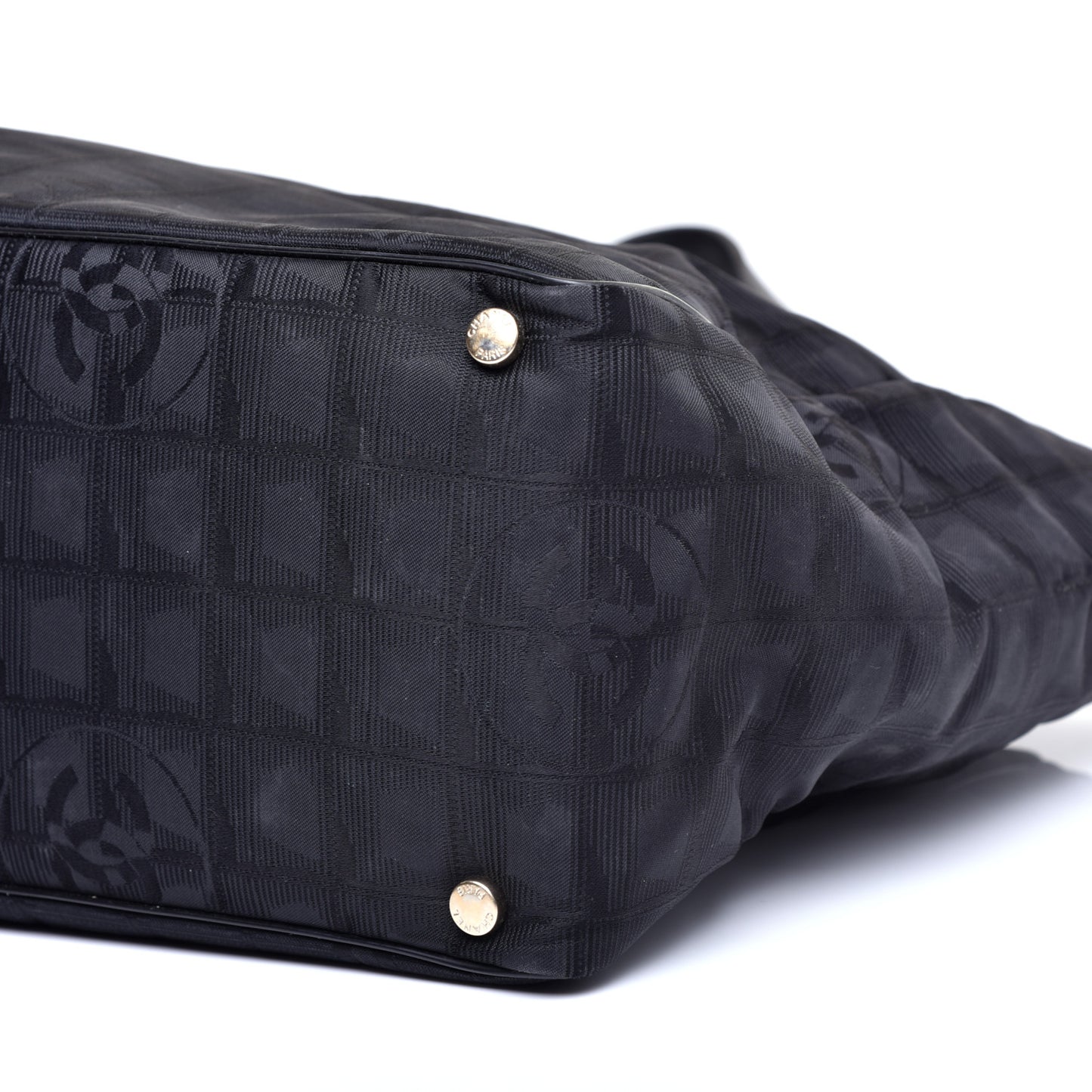 Nylon Large Travel Tote Black