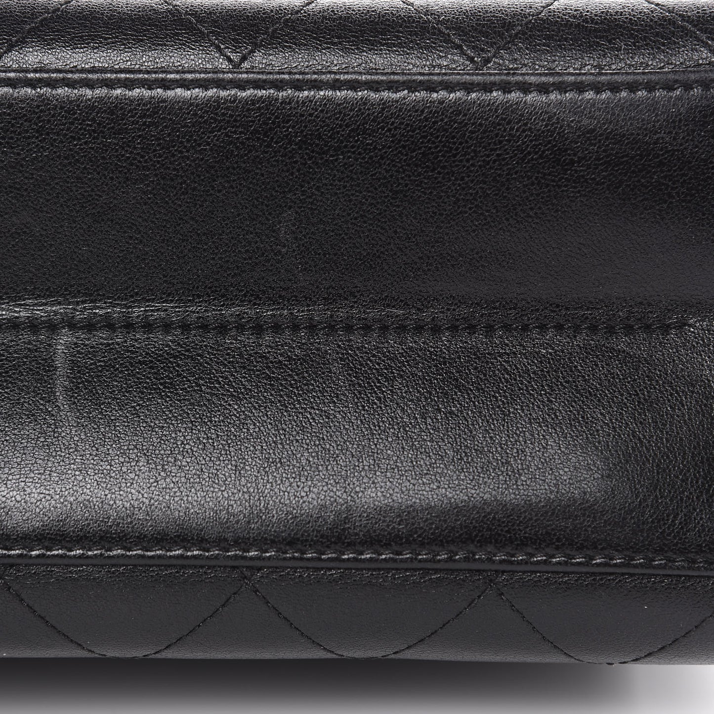 Lambskin Stitched Medium Coco Luxe Handle Flap Black