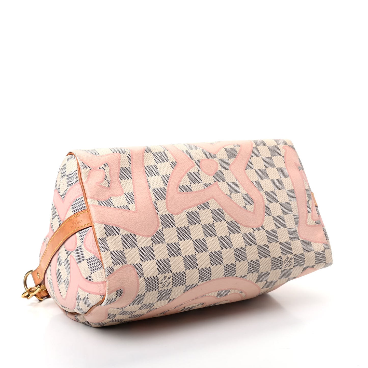 Damier Azur Tahitienne Speedy Bandouliere 30 Rose Ballerine
