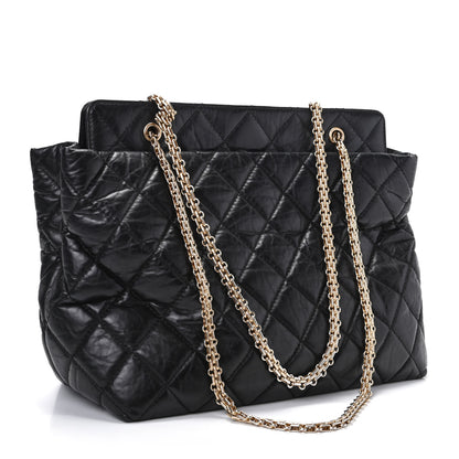 Chanel Aged Calfskin Reissue 2.55 Tote Black 3 of 10