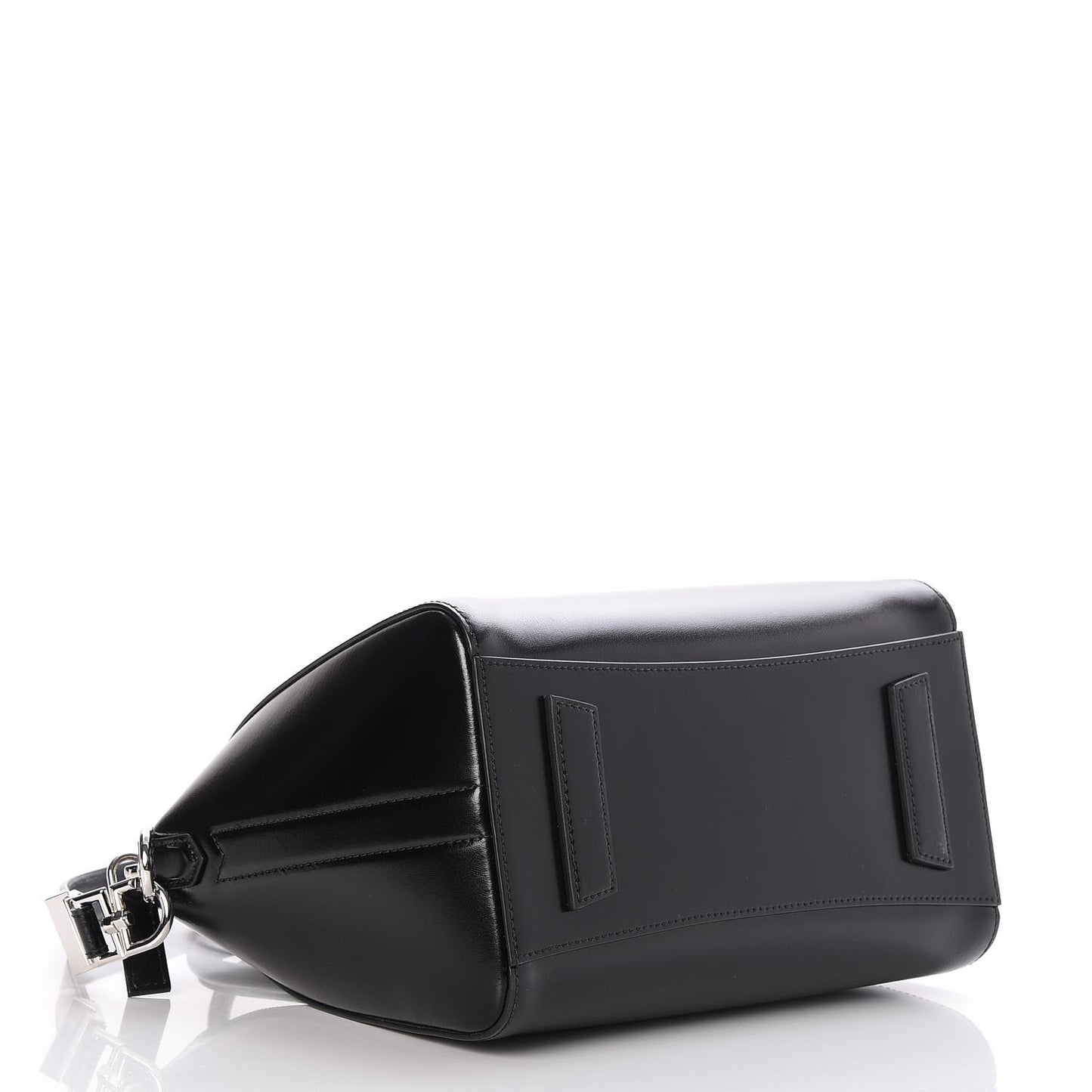 Shiny Lord Calfskin Small Antigona Black