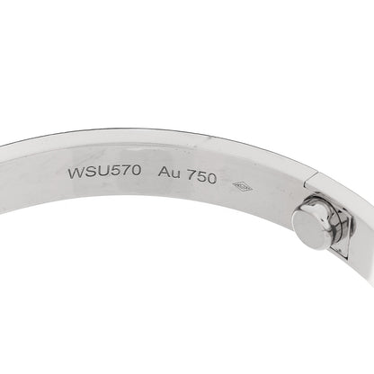 Cartier 18K White Gold Brushed Finish LOVE Bracelet 18 7 of 9