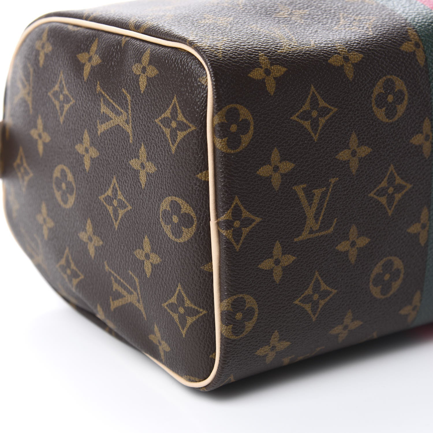 Louis Vuitton Monogram My LV Heritage Speedy 25 Vert Anglais Fuchsia 6 of 10