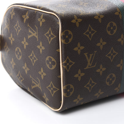 Louis Vuitton Monogram My LV Heritage Speedy 25 Vert Anglais Fuchsia 6 of 10