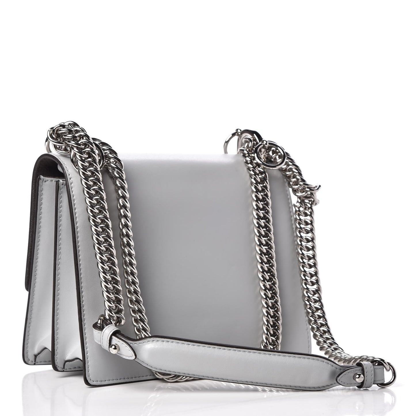 Vitello Liberty Fun Fair Metal Studded Small Kan I Shoulder Bag Grigio Perla Multicolor