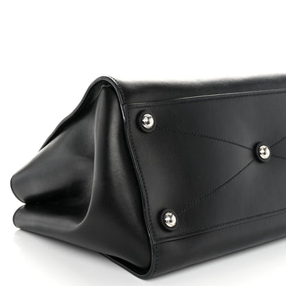 Miu Miu Soft Calfskin Top Handle Satchel Black 9 of 12