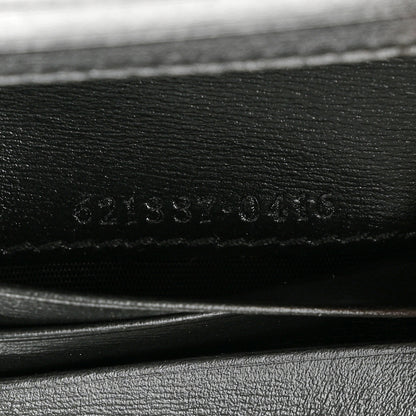 Gucci Boarded Plutone Calfskin Horsebit 1955 Card Case Wallet Black 7 of 8