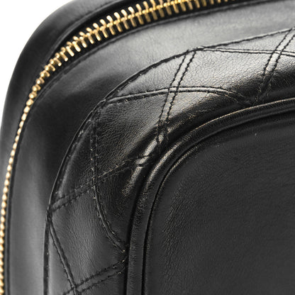 Chanel Lambskin Vanity Cosmetic Case Black 8 of 11
