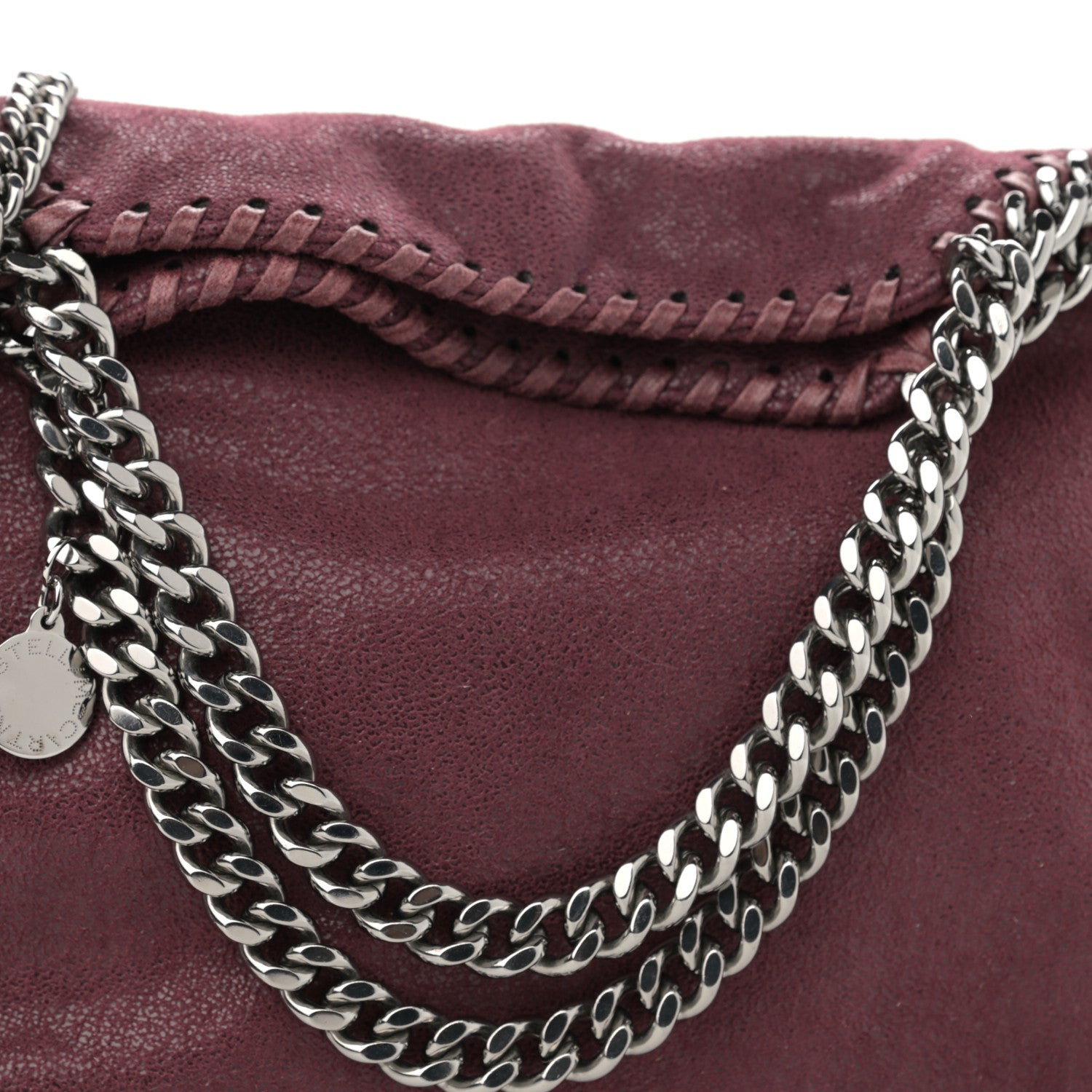 Stella McCartney Shaggy Deer Falabella Fold Over Tote Ruby 8 of 10
