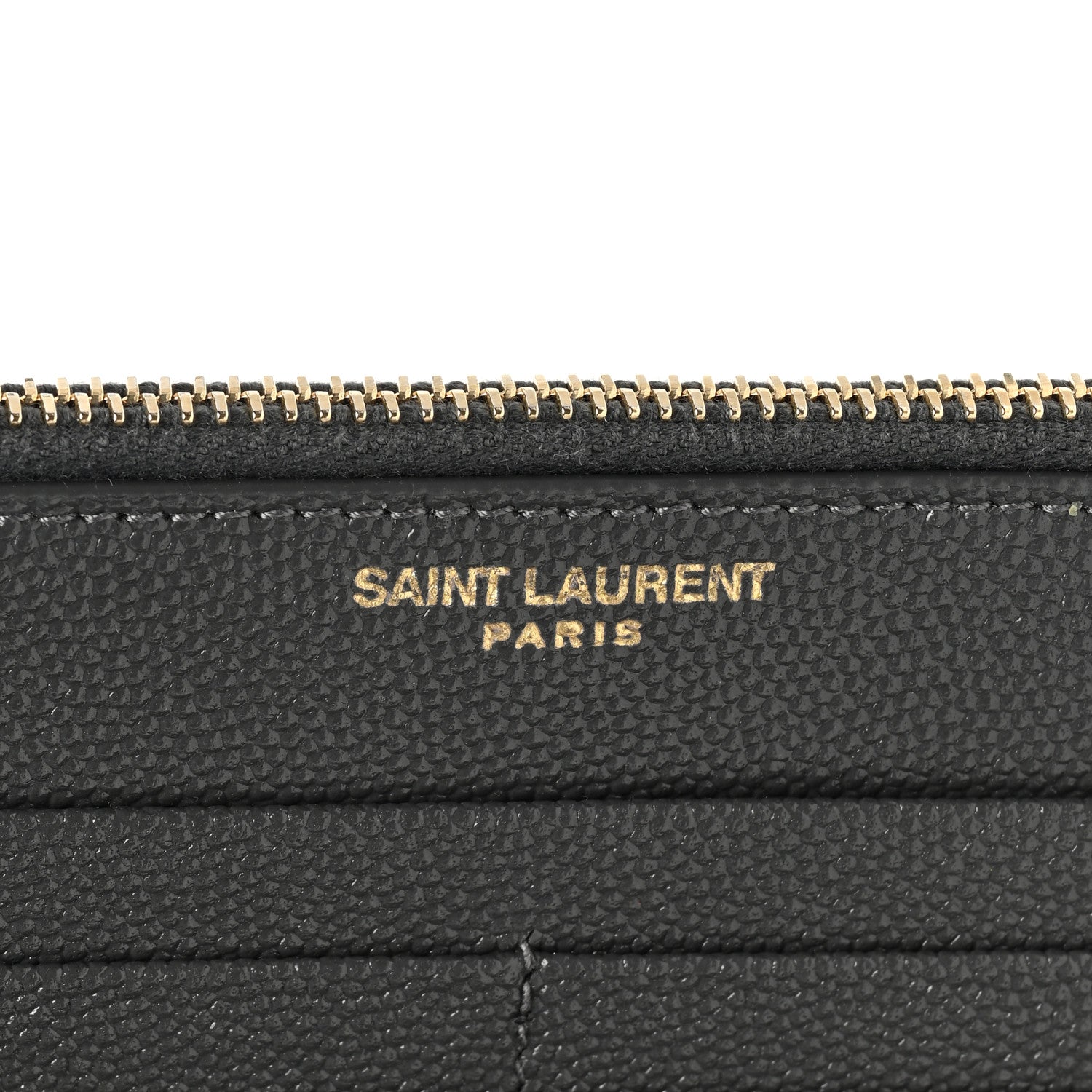Saint Laurent Grain De Poudre Monogram Uptown Wallet Storm 6 of 6