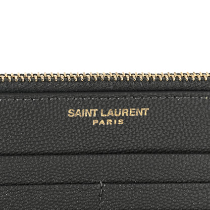Saint Laurent Grain De Poudre Monogram Uptown Wallet Storm 6 of 6