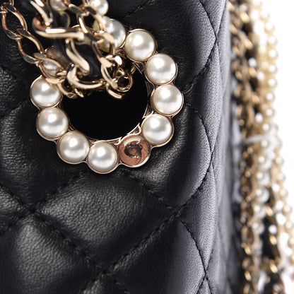 Chanel Lambskin Medium Westminster Pearl Flap Black 11 of 11