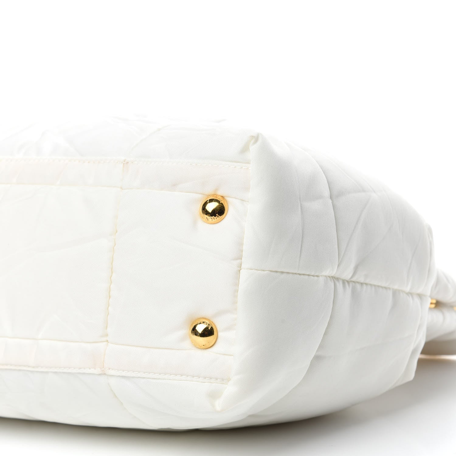 Prada Tessuto Nylon Quilted Bag White 7 of 13