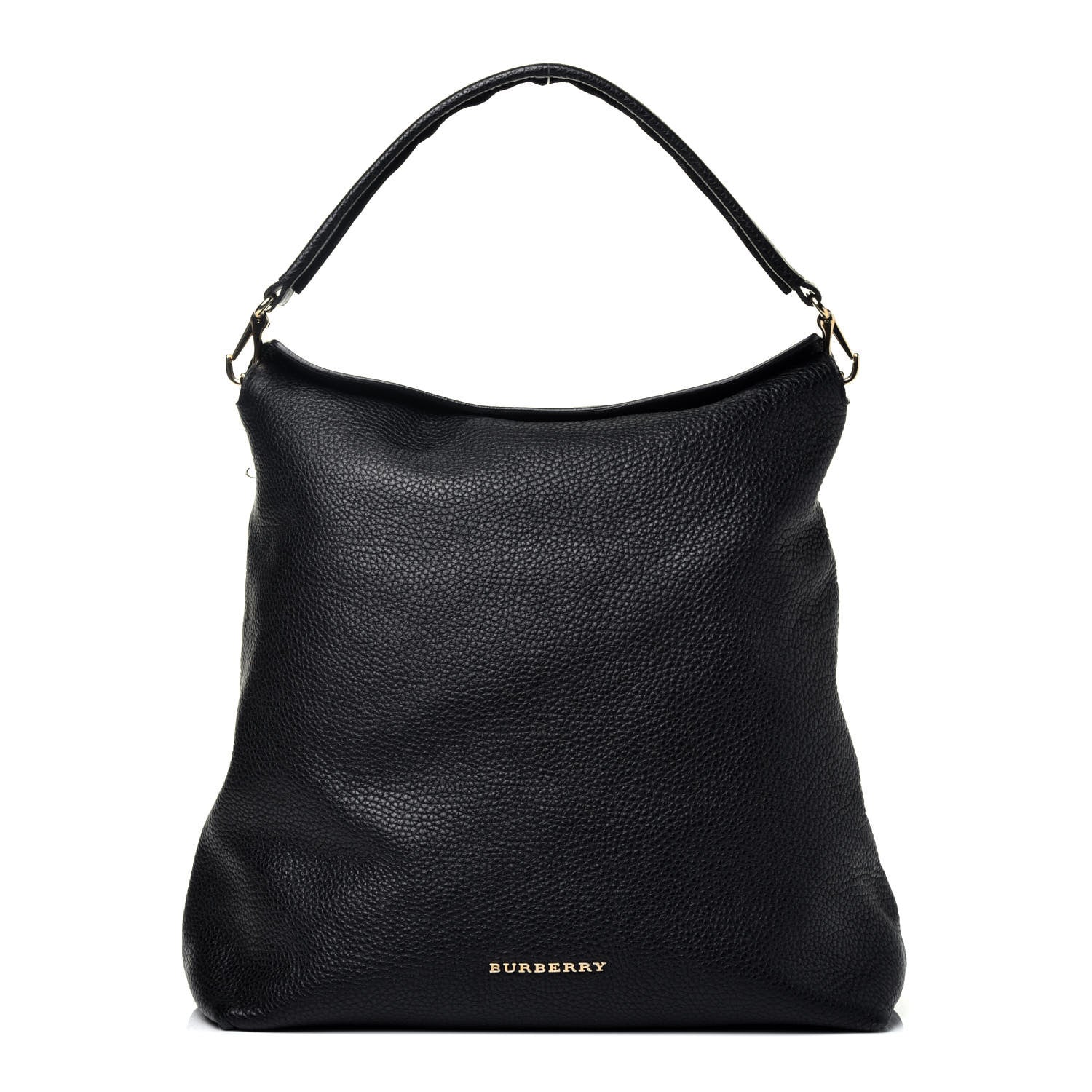 Burberry London Grainy Calfskin Medium Cale Hobo Black 1 of 11