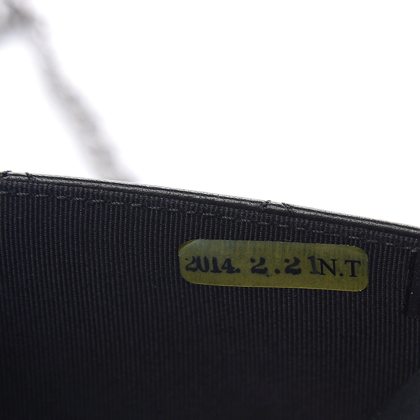 Lambskin Quilted Wallet On Chain WOC Black
