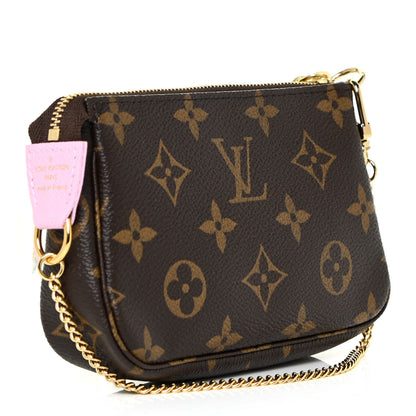 Louis Vuitton Monogram 2021 Christmas Animation Japanese Garden Mini Pochette Accessories Wisteria Pink 4 of 10