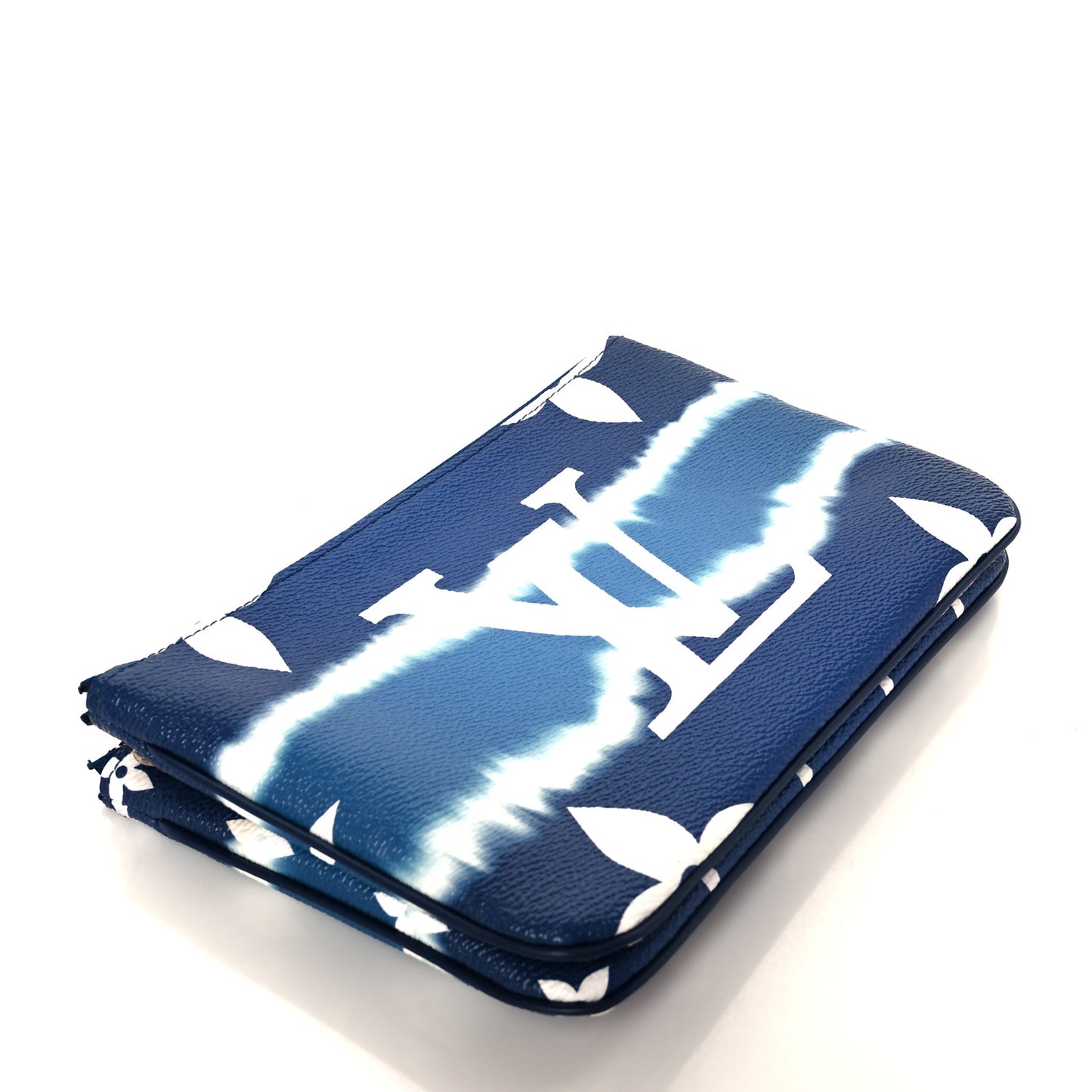 Monogram Giant Escale Double Zip Pochette Blue