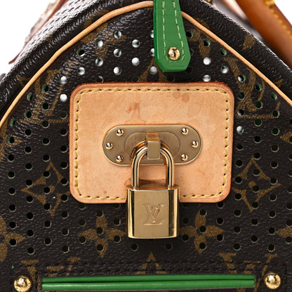 Louis Vuitton Monogram Perforated Speedy 30 Green 20 of 34