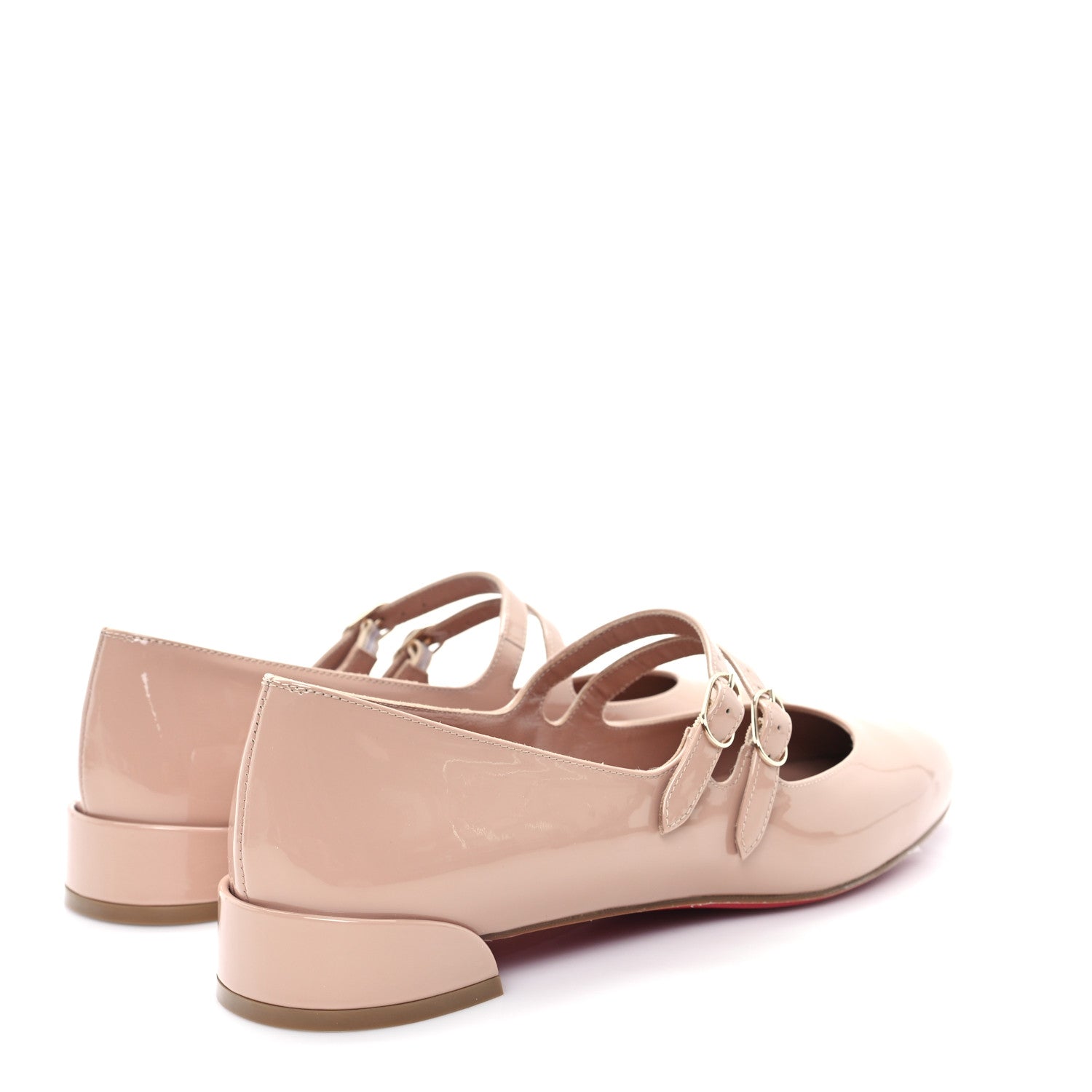 Christian Louboutin Patent Sweet Jane Flats 40 Nude 5 of 9