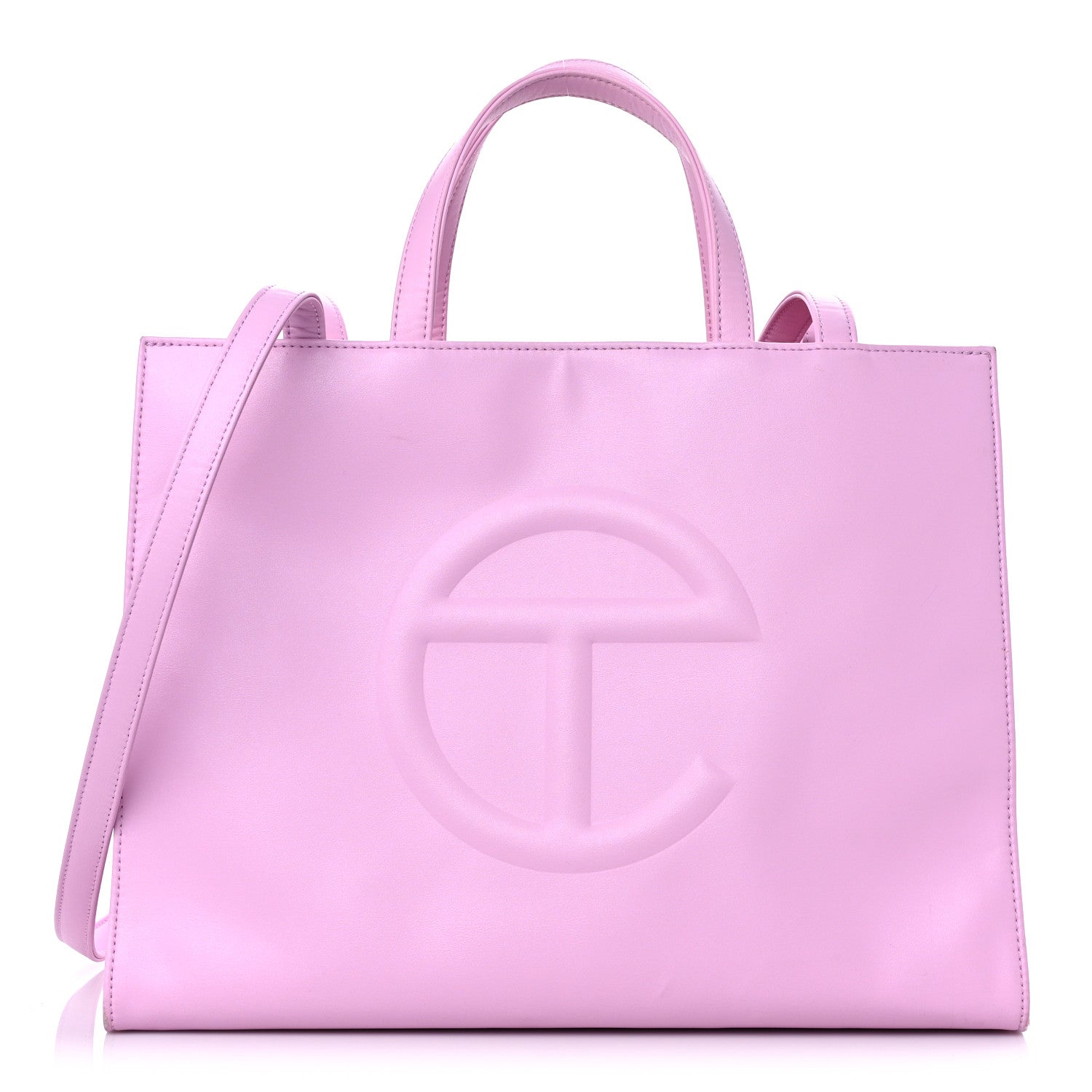 Telfar Vegan Leather Medium Shopping Bag Bubblegum 1 of 19