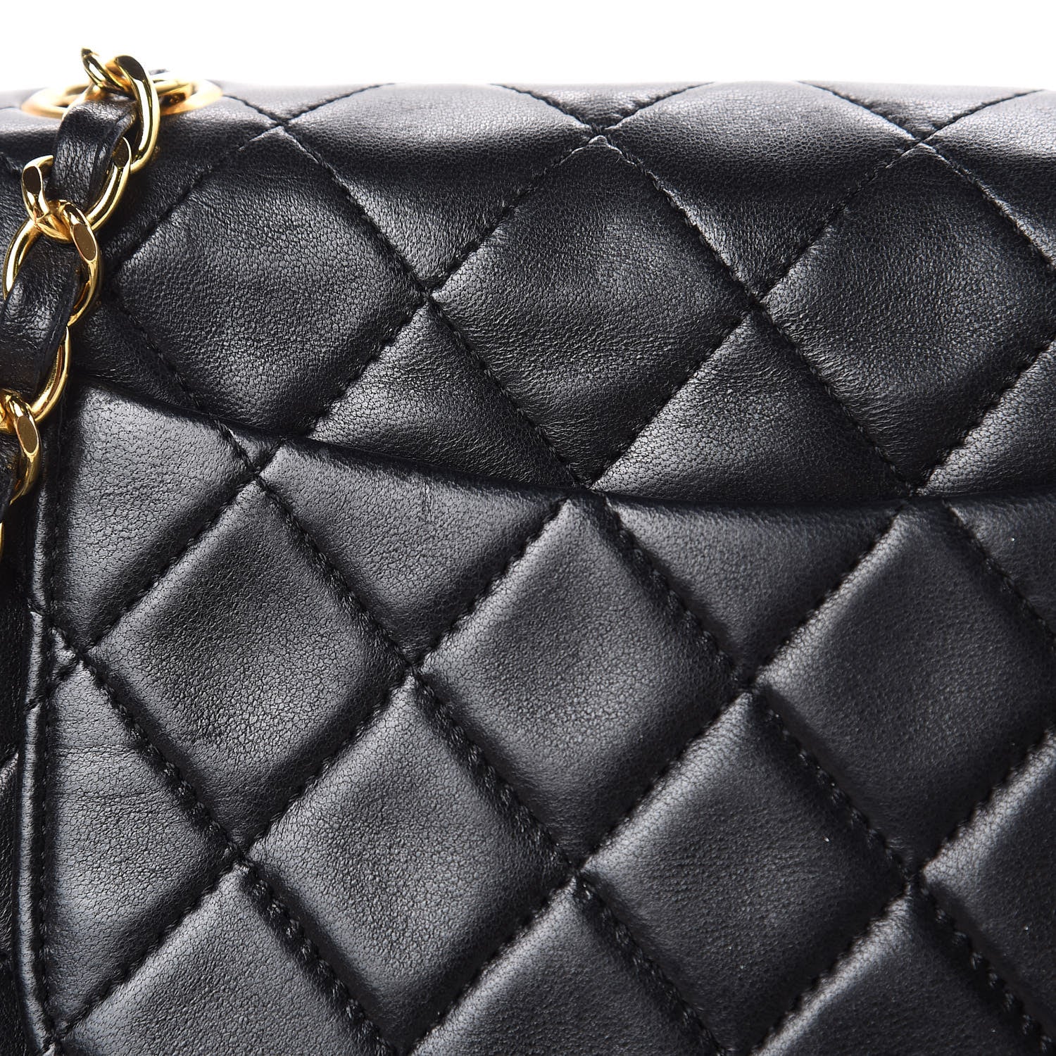 Chanel Lambskin Quilted Mini Square Flap Black 11 of 12